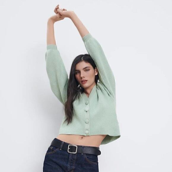 ZARA V-Neck Cardigan NWT - Picture 5 of 10